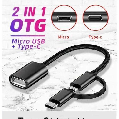 product_image_name-Generic-Dual-Interface OTG Adapter Cable – Type-C & Micro USB, 2-in-1 Plug & Play Connector for Android Devices-2