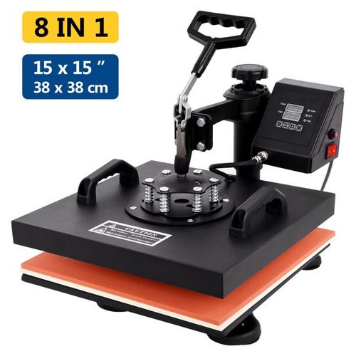 product_image_name-Generic-12X15 Inch 8 In 1 Combo Heat Press Transfer Machine Swing Away Printer Printing Sublimation T-Shirt Hat Cap Mug Plate-1