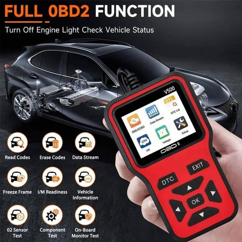 product_image_name-Generic-Car OBD2 Scanner Diagnostic Tool Code Reader, Car Voltage Tester Engine Fault Code Scanner, Charging Tester Diagnostic Tool V500-2