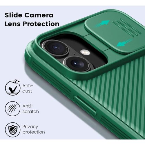 product_image_name-Nillkin-CamShield Pro Case for Apple iPhone 16 – Green--3