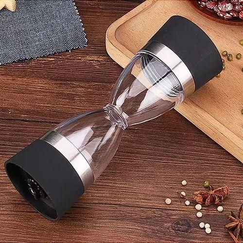 product_image_name-Generic-2 in 1 Dual Salt Pepper Mills, Pepper Grinder, Sesame, Spice Grinder, Kitchen spice jar-4