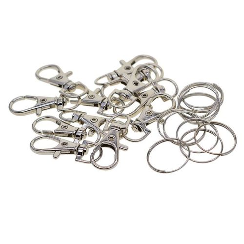 Generic 24pc Swivel Lanyard Snap Hook With Key Rings DIY B @ Best