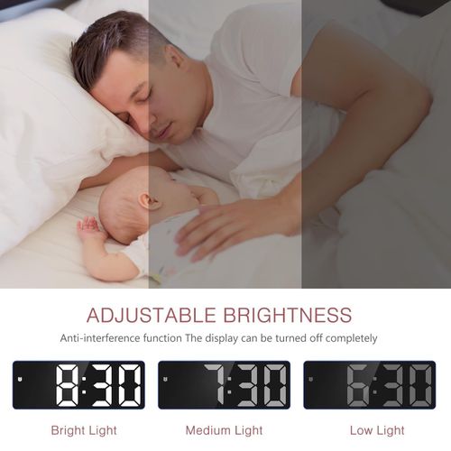 product_image_name-Generic-Multifunctional LED Electronic Clock (Blue)-5