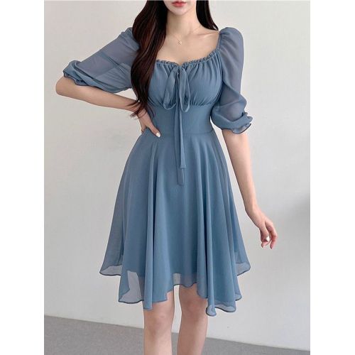 Fashion Puff Sleeve Chiffon Dress Women Summer Mini Ruffle Ladies Dresses Korean Best Price Online Jumia Kenya