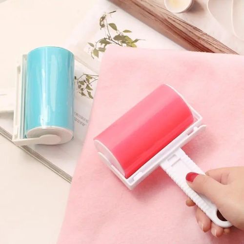 product_image_name-Generic-Reusable Lint Remover Washable Sticky Roller – Portable Pet Hair and Dust Cleaner for Clothes, Carpet, Sofa, and Bedding-3