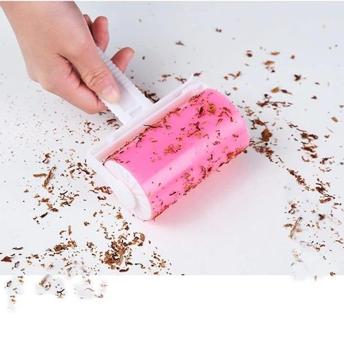 product_image_name-Generic-Reusable Lint Remover Washable Sticky Roller – Portable Pet Hair and Dust Cleaner for Clothes, Carpet, Sofa, and Bedding-4