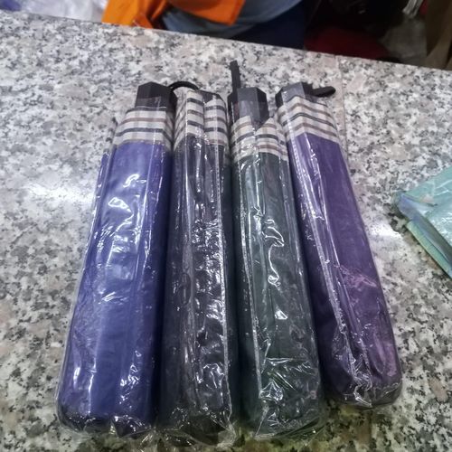 product_image_name-Generic-Black Windproof Checked Durable Foldable Rain Umbrella Strong Windproof Travel Umbrella-3