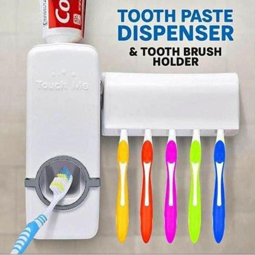 product_image_name-Generic-Toothpaste Dispenser + Toothbrush Holder Set- Assorted-3