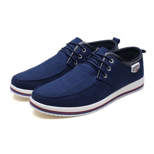 Fashion Mens Canvas Sneakers Casual Low Top Lace Up Canvas Shoes @ Best ...