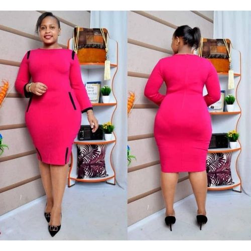 product_image_name-Fashion-Straight fitting official /casual dress-1