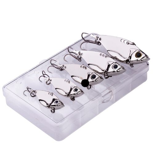 Generic 1Pc5Pcs Metal Hard Baits Outdoor Fishing Trout Pike Bass Tackles  Silver @ Best Price Online