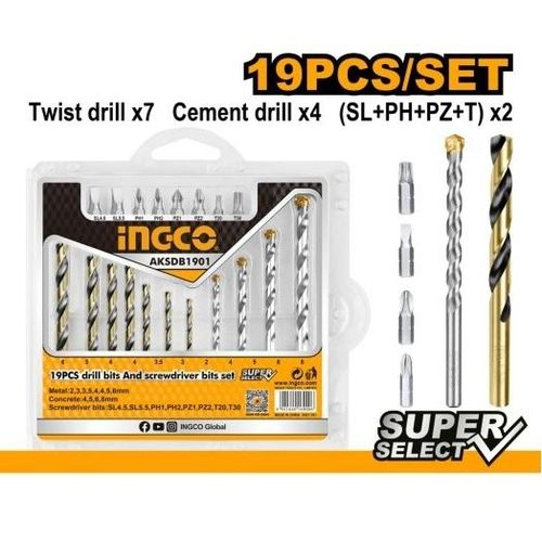 product_image_name-Ingco-19 Pcs drill bits & screwdriver bits set-1