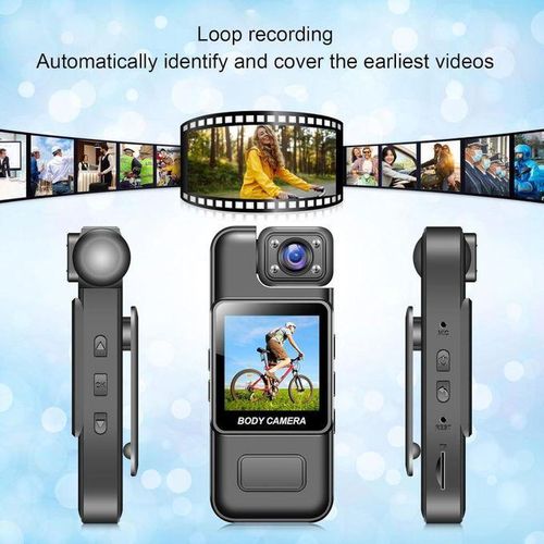 product_image_name-Generic-Portable Body Camera with Rotatable Lens, Motion Detection & Long Lasting Recording Battery-1