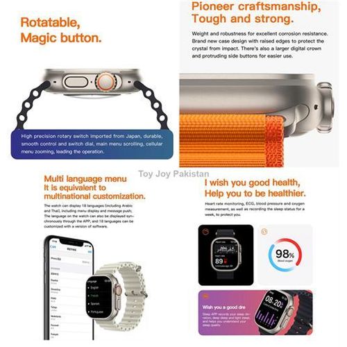 product_image_name-Generic-S9 Ultra3 MAX 2.2" IPS HD Full Touch Screen Smart Bluetooth Call Smartwatch-8