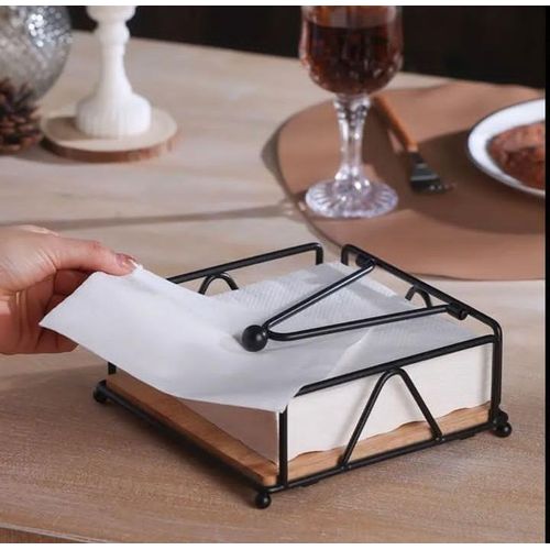 product_image_name-Generic-Luxury metallic serviette holder with bamboo place on-1