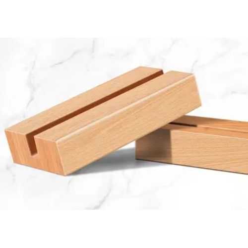 product_image_name-Generic-Wooden Base Clear Acrylic Menu Display Stand/Table talker-A6 SIZE*5 PCS Pack-3