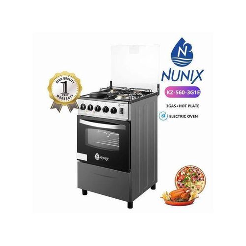 Nunix Cooker 3 Gas Burners Hot Plate Electric 60L Oven Best Price Online Jumia Kenya