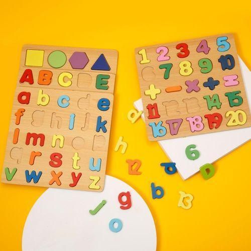 product_image_name-TOYS-Wooden Alphabet Puzzles & Number Counting Board  4 in 1 Set  Colorful ABC Capital/Lowercase Letters & Shapes-3