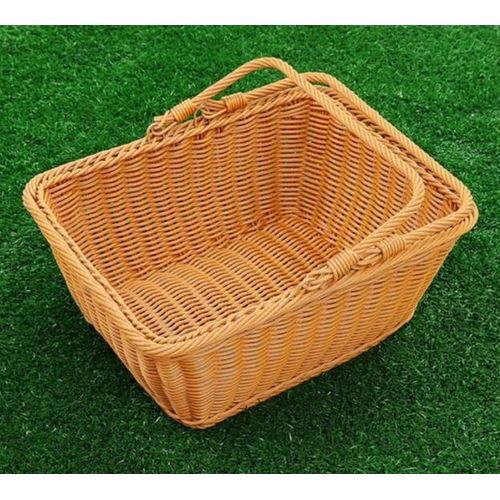 product_image_name-Generic-Wicker Picnic Basket with Handle, Wicker Baskets with Handles, Reusable Handwoven Basket - Perfect for Gift, Picnic, Storage and Party-3