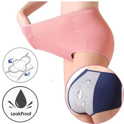 Generic Women Plus Size Heavy Flow Absorbency Underwear Reusable Intimate  Lingerie 3-Layer Leak Proof Cotton Menstrual Period Panties @ Best Price  Online