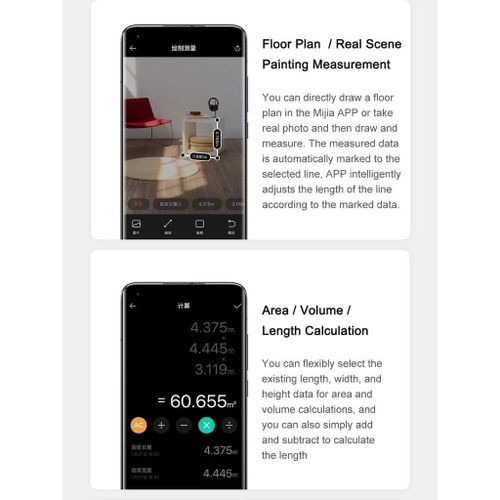 product_image_name-XIAOMI-Smart Laser Measure Work With MiHome APP-7