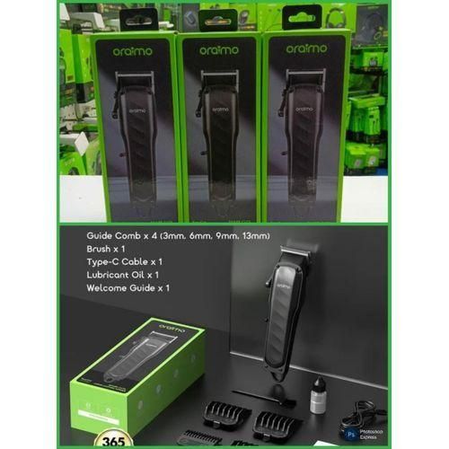 product_image_name-Oraimo- Sharp-Cut Professional Hair Clipper – Rechargeable, Type-C Fast Charging-Black-1