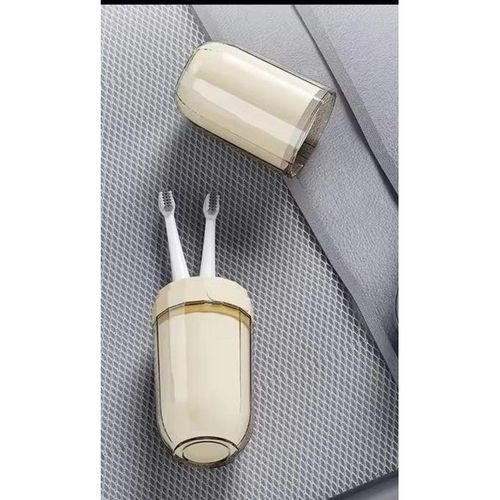product_image_name-Generic-Big size portable travel toothbrush holder with 4 cups-3