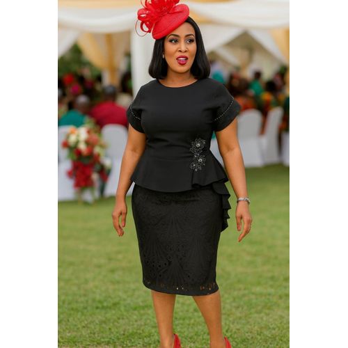 Fashion Ladies Perfect Design Black Peplum Dress @ Best Price Online |  Jumia Kenya
