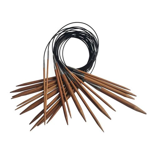 Buy Bamboo Circular Knitting Needles Set – Circular Wooden Knitting