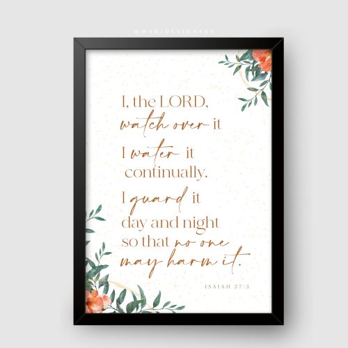 product_image_name-WaKi-I The Lord Watch Over It Black Frame A3-1