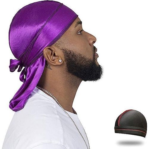 product_image_name-Fashion-Imported Premium Quality Plain Colour Silky Durag-8