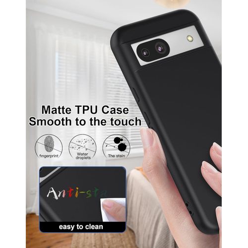 product_image_name-Generic-Soft Anti-fingerprint Silicone TPU Matte Cover Case for Google Pixel 8a-2