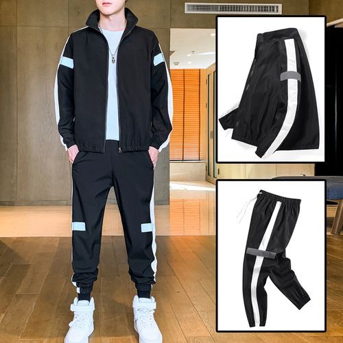 Fashion 2023 New 2 IN 1 Men's Sports Suit Fashion Tooling Casual