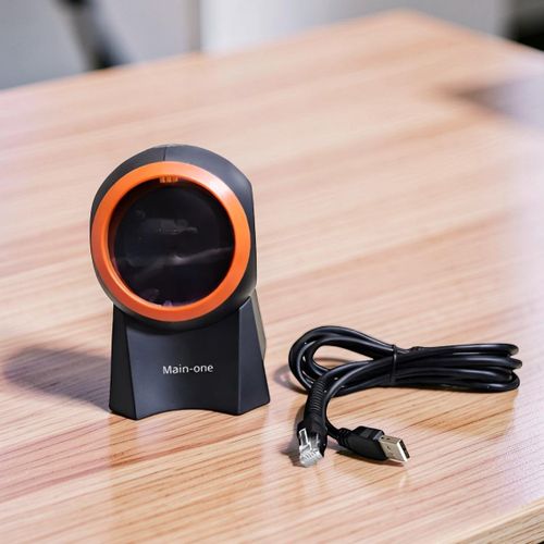 product_image_name-Main-one-Plug Play USB Connectivity 1D & 2D Desktop Table Mount Laser Barcode Scanner Reader -1