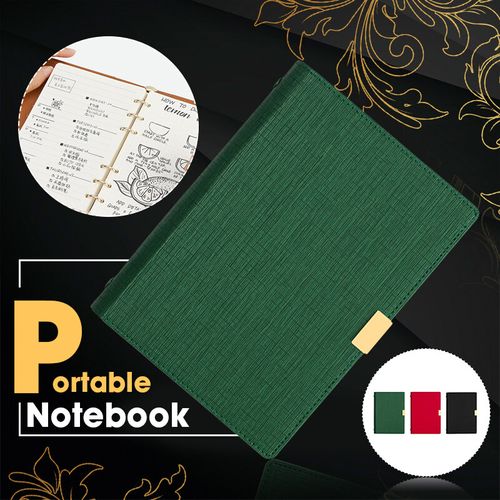 Office Loose-leaf Spiral Diary Notebook Binder Notepad Holes