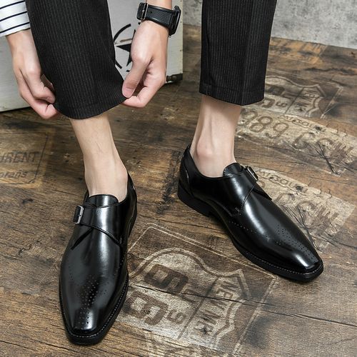 Flangesio High Quality Handmade Oxfords Dress Shoes Men EUR Size