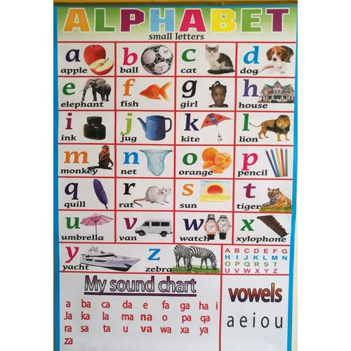 Jumia Books Kids Learning Charts-Small Letters Of The Alphabet @ Best ...