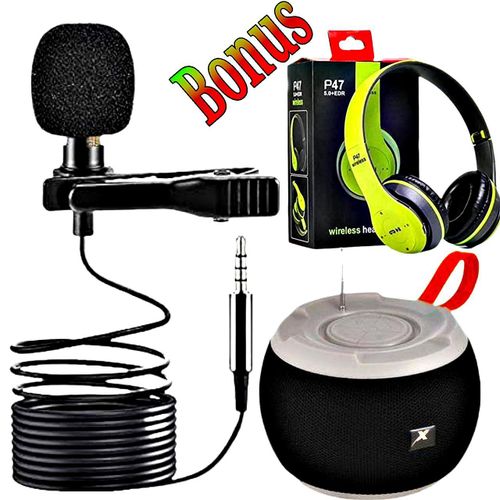 product_image_name-Lapel-Quality Sound Recording  // P47 Headphone // C15 Bluetooth Speaker -1