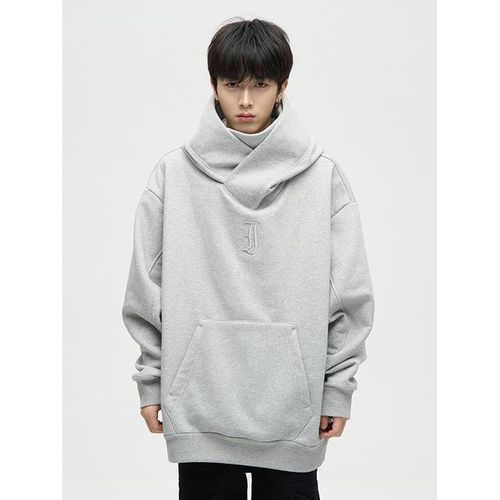 Generic Autumn Ninja Streetwear Turtleneck Hoodies For Men Letter  Embroidered Hip Hop Sweatshirts Y2k Vintage Fleece Hoody @ Best Price  Online