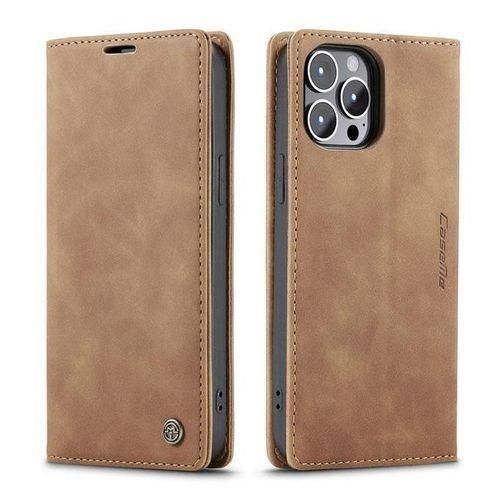 product_image_name-Generic-Caseme Brown Soft Leather Wallet Flip Cover Case for iPhone 13 Pro Max-3