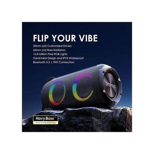 product_image_name-Genelec-Oraimo OBS-53D Rover RGB Lights Bluetooth 5.3 Portable IPX5 Wireless Speaker- FM Radio-1