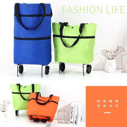 Generic Foldable Shopping Bag On Wheels @ Best Price Online