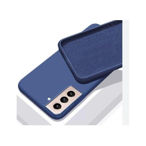 product_image_name-Generic-Samsung Galaxy S21 Soft Silicone Back Cover, Anti-Fingerprint Äž Blue, Shockproof Protection, and Slim Fit Protection-2