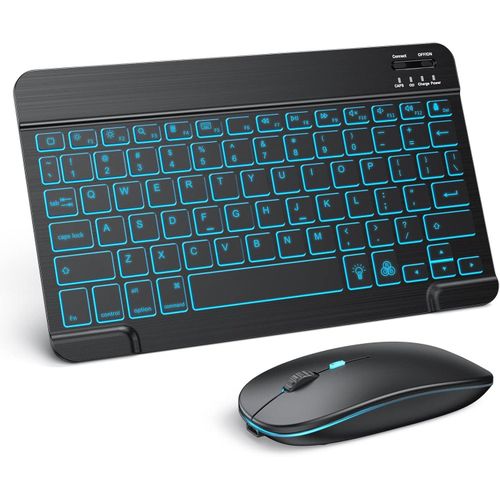 product_image_name-Generic-7-Color Backlit Bluetooth Keyboard & Mouse Combo for iPad, Rechargeable (Black)-1