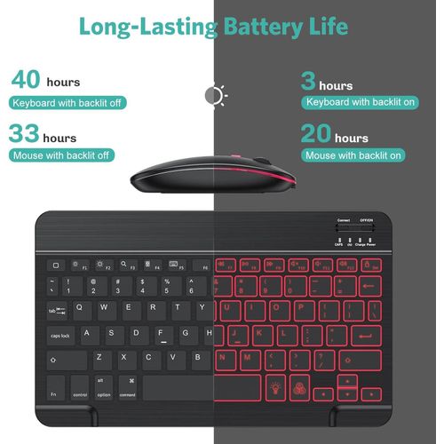 product_image_name-Generic-7-Color Backlit Bluetooth Keyboard & Mouse Combo for iPad, Rechargeable (Black)-3