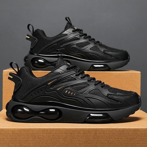 Fashion Men s Mesh Running Shoes balck yellow Best Price Online