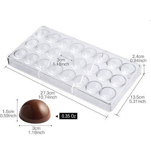 Clear Diamond Ball 3D Chocolate Moulds For Making Truffles Mold