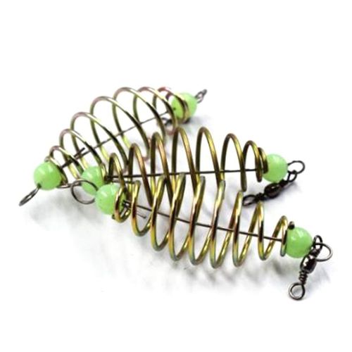 915 Generation 100Pcs Fishing Trap Mesh Luminous Bead Metal Spring Tackle M  @ Best Price Online