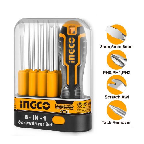 product_image_name-Ingco-AKISD0901 9 Pcs interchangeable screwdriver set-2
