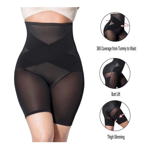 Generic Cross Compression High Waisted Shaper - Black @ Best Price